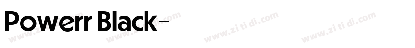 Powerr Black字体转换